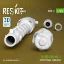 ResKit Merkava Mk.4 MG253 (120mm) gun barrel (3D Printed) for Meng / Hobby Boss