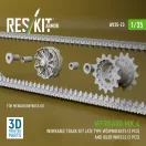 ResKit Merkava Mk.4 Workable track set late type w/Sprockets (2 pcs) and idler wheels (2 pcs) (3D Printed) for Meng / Hobby Boss