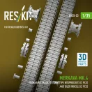 ResKit Merkava Mk.4 Workable track set late type w/Sprockets (2 pcs) and idler wheels (2 pcs) (3D Printed) for Meng / Hobby Boss