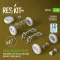 ResKit Kubelwagen typ.82 road wheels set (5 pcs) sand tires w/front torsion bar V.2 (3D Printed) for Meng / Dragon / Tamiya