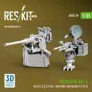 ResKit Merkava Mk.4 MG set, V.2 (2 pcs) + Machine gun mounts (2 pcs) (3D Printed) for Hobby Boss