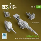 ResKit Merkava Mk.4 MG set, V.3 (2 pcs) + Machine gun mounts (2 pcs) (3D Printed) for Hobby Boss