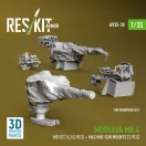 ResKit Merkava Mk.4 MG set, V.3 (2 pcs) + Machine gun mounts (2 pcs) (3D Printed) for Hobby Boss
