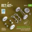 ResKit Kubelwagen typ.82 road wheels set (5 pcs) sand tires w/front torsion bar V.1 (3D Printed) for Meng / Dragon / Tamiya