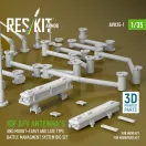 ResKit IDF AFV antenna's and mount+early and late type battle managment system big set (3D Printed)