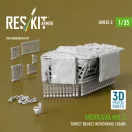 ResKit Merkava Mk.3 turret basket w/working chains for HobbyBoss kit (3D Printed)
