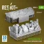 ResKit Merkava Mk.3 turret basket w/working chains for Meng kit (3D Printed)