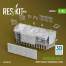 ResKit Merkava Mk.3 turret basket w/working chains for Meng kit (3D Printed)