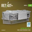 ResKit Merkava Mk.3 turret basket w/working chains for Meng kit (3D Printed)