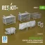 ResKit Merkava Mk.3 rear hull metall storage baskets (2 pcs) w/workable chains for Meng kit (3D Printed)