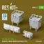 ResKit Merkava Mk.3 rear hull storage baskets w/cover (2 pcs) for HobbyBoss kit (3D Printed)