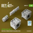 ResKit Merkava Mk.3 rear hull storage baskets w/cover (2 pcs) for HobbyBoss kit (3D Printed)
