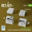 ResKit Merkava Mk.3 Front n' Rear fenders with Rear stowage bins (open) (3D Printed) for Hobby Boss