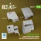ResKit Merkava Mk.3 damaged front & rear fenders with rear storage boxes (open pos.) for Meng kit (3D Printed)