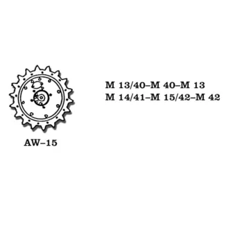   Friulmodel - M13/40 / M40 / M13 / M14/41 / M15/42 / M42 fém kerékkészlet
