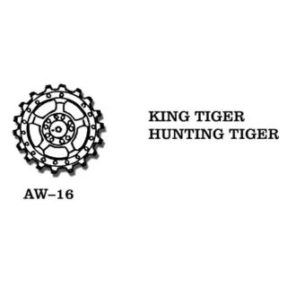 Friulmodel - King Tiger / Jagdtiger fém kerékkészlet