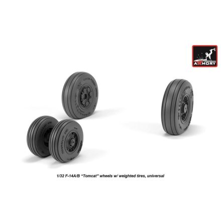 Armory F-14A/F-14B Tomcat early type wheels with weighted tires