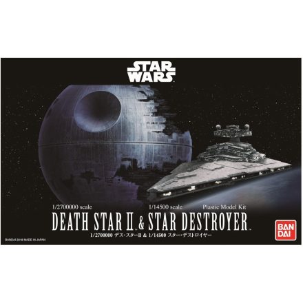 Bandai Star Wars - Death Star II + Imperial Star Destroyer makett