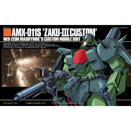 Bandai AMX-011S 'ZAKU- III CUSTOM' makett