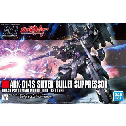 Bandai ARX-014S Silver Bullet Suppressor makett