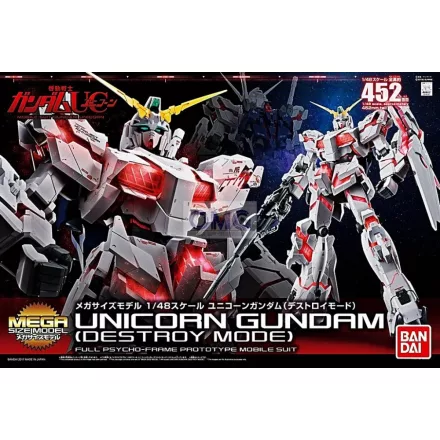 Bandai UNICORN GUNDAM DESTROY MODE makett