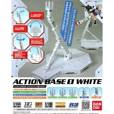 Bandai Action Base 1 White makett