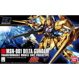   Bandai MSN-001 Delta Gundam - Transformable Mobile Suit Prototype makett