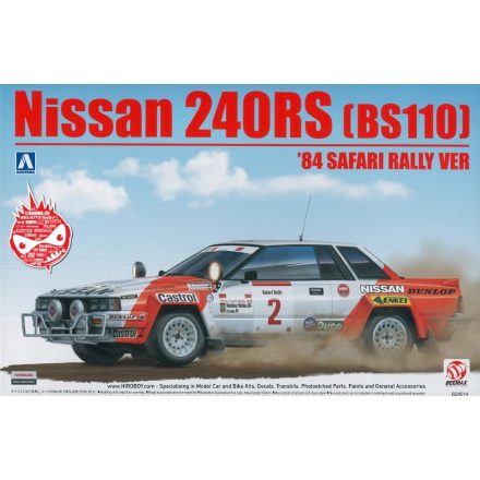 Beemax Nissan 240RS (BS110) 1984 Safari Rally makett