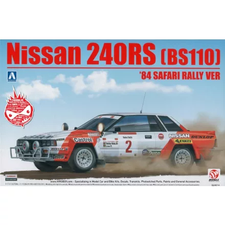 Beemax Nissan 240RS (BS110) 1984 Safari Rally makett