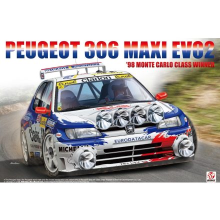 Beemax PEUGEOT 306 MAXI EVO 2 1998 MONTECARLO CLASS WINNER makett