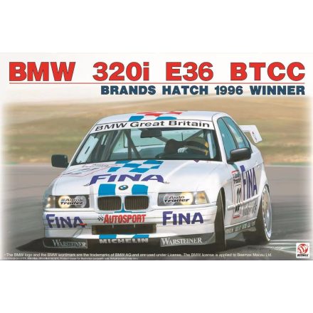 Beemax BMW 320i E36 BTCC Brands Hatch 1996 Winner makett