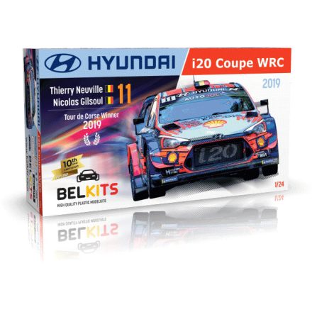 Belkits Hyundai I20 Coupe WRC Tour de Corse Winner 2019 makett