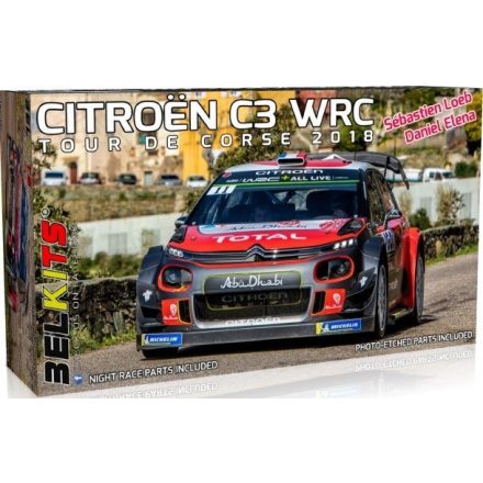 Belkits Citroen C3 WRC Tour de Corse 2018 makett