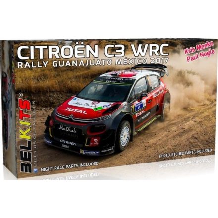 Belkits Citroen C3 WRC Rally Guanajuato Mexico 2017 makett