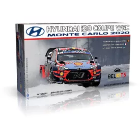   Belkits Hyundai I20 Coupe WRC Monte Carlo 2020 Neuville / Loeb / Tanak makett