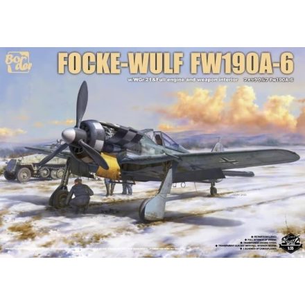 Border Model Focke-Wulf Fw 190A-6 w/Wgr. 21 & Full engine and weapons interior makett