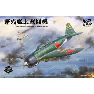   Border Model A6M2 Zero Fighter w/Interior of the Engine and Weapons makett