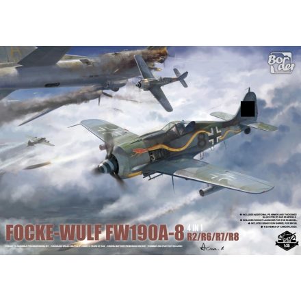 Border Model Focke-Wulf Fw-190 A-8 R2/6/7/8 (4 in 1 Kit) makett