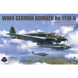 Border Model WW2 German Bomber He 111H-6 repülő makett