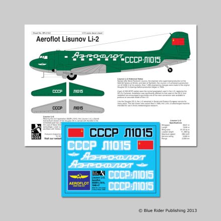 Blue Rider Publishing Lisunov Li-2: Aeroflot matrica