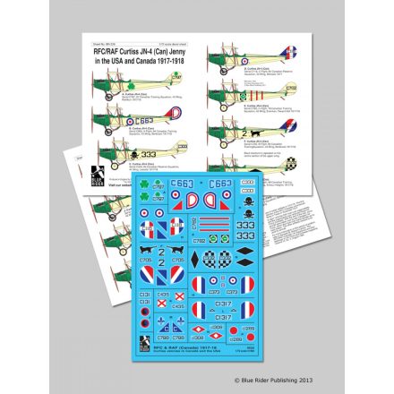 Blue Rider Publishing WW1 RFC Canada Jennies matrica