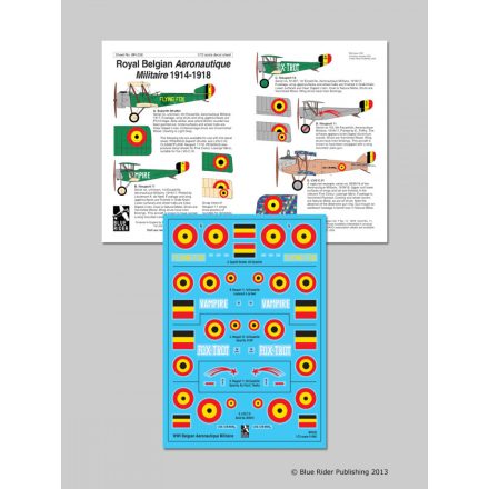 Blue Rider Publishing WW1 Belgian Air Force matrica