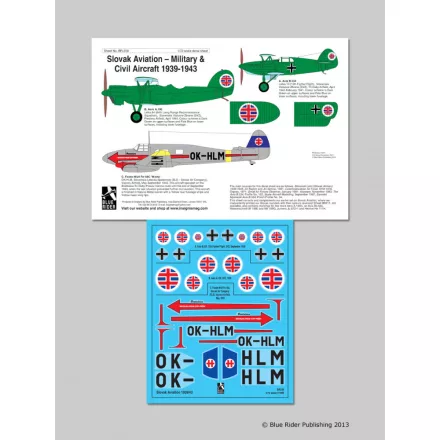 Blue Rider Publishing WW2 Slovak Air Force: Part 2 matrica