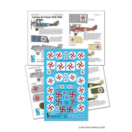 Blue Rider Publishing Latvian Aviation 1918-1940 matrica