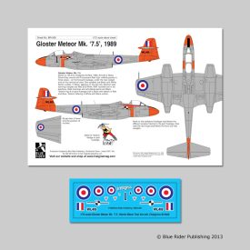 Blue Rider Publishing Gloster Meteor Mk ‘7.5’ matrica