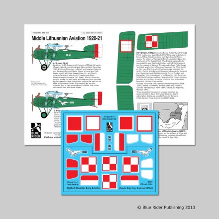 Blue Rider Publishing Mid-Lithuanian Air Force 1920 matrica