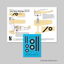   Blue Rider Publishing WW1 Early Italian Markings 1914 matrica