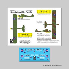 Blue Rider Publishing Slingsby T. Mk. 1 matrica