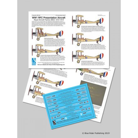 Blue Rider Publishing WW1 Presentation Aircraft: BE2c matrica