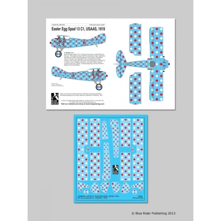 Blue Rider Publishing USAAS Spad XIII matrica